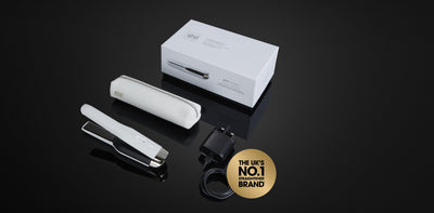 GHD UNPLUGGED CORDLESS HAIR STRAIGHTENER (22MM PLATE) WHITE