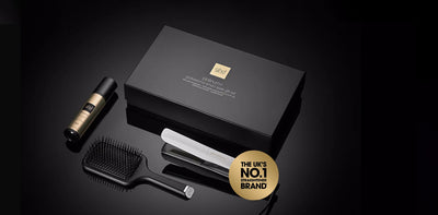GHD PLATINUM+ HAIR STRAIGHTENER GIFT SET IN WHITE
